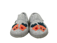 Haflinger Children's slippers Cactus Grey front view