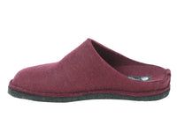 Haflinger Slippers Flair Soft Bordeaux side view