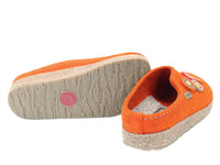 Haflinger Clogs Grizzly Kanon Rost Orange sole view