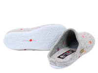 Haflinger Slippers Everest Butterflies Grey sole view