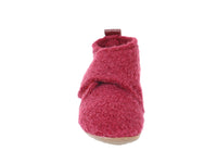 Haflinger Children's slippers Bello Burgundy front view