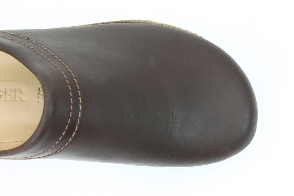 Haflinger Leather Clogs Malmo Brown 708 (Second Quality)