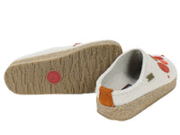 Haflinger Felt Clogs Grizzly Faible Beige sole view