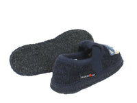Haflinger Children's slippers Pets Blue sole view