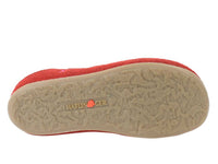 Haflinger Slippers Everest Butterflies Red sole view