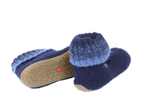Haflinger Children's slippers Iris Navy Blue sole view