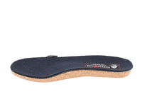 Haflinger Felt Clogs Emil Navy Blue footbed