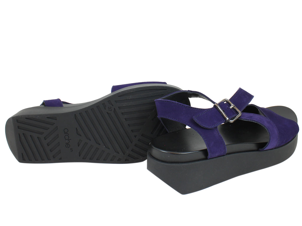 Arche Women Sandals Myakki Icare Purple sole view