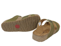 Haflinger Women Sandals Juno Olive sole view
