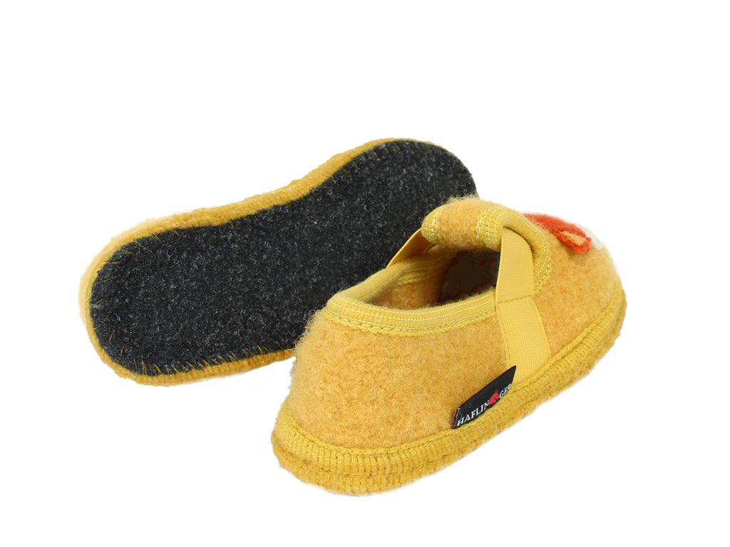 Haflinger Children's slippers Pets Yellow sole view