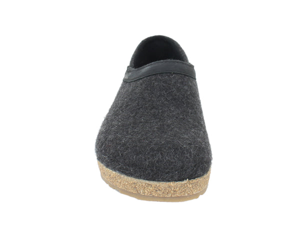 Haflinger Clogs Grizzly Buffalo Graphite front view