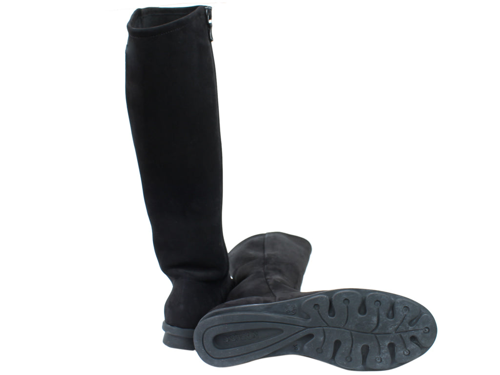 Arche Knee High Boots Denori Black Women Leather Boots