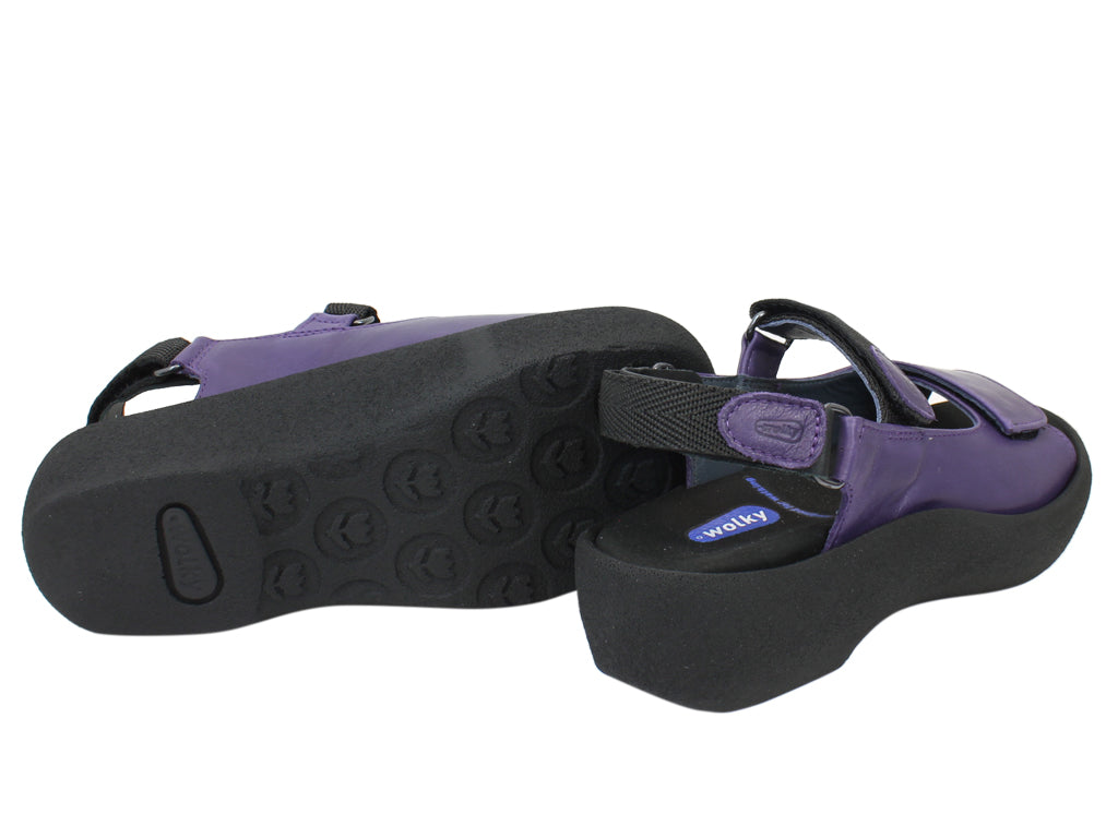 Wolky Women Sandals Jewel Purple sole view