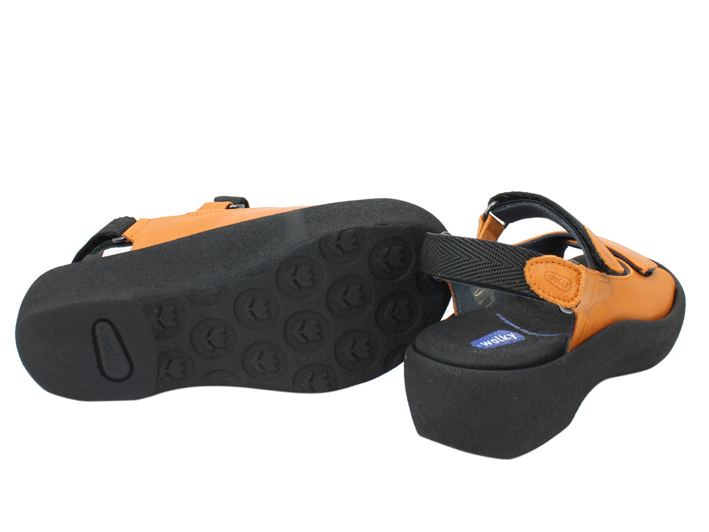 Wolky Women Sandals Jewel Orange sole view