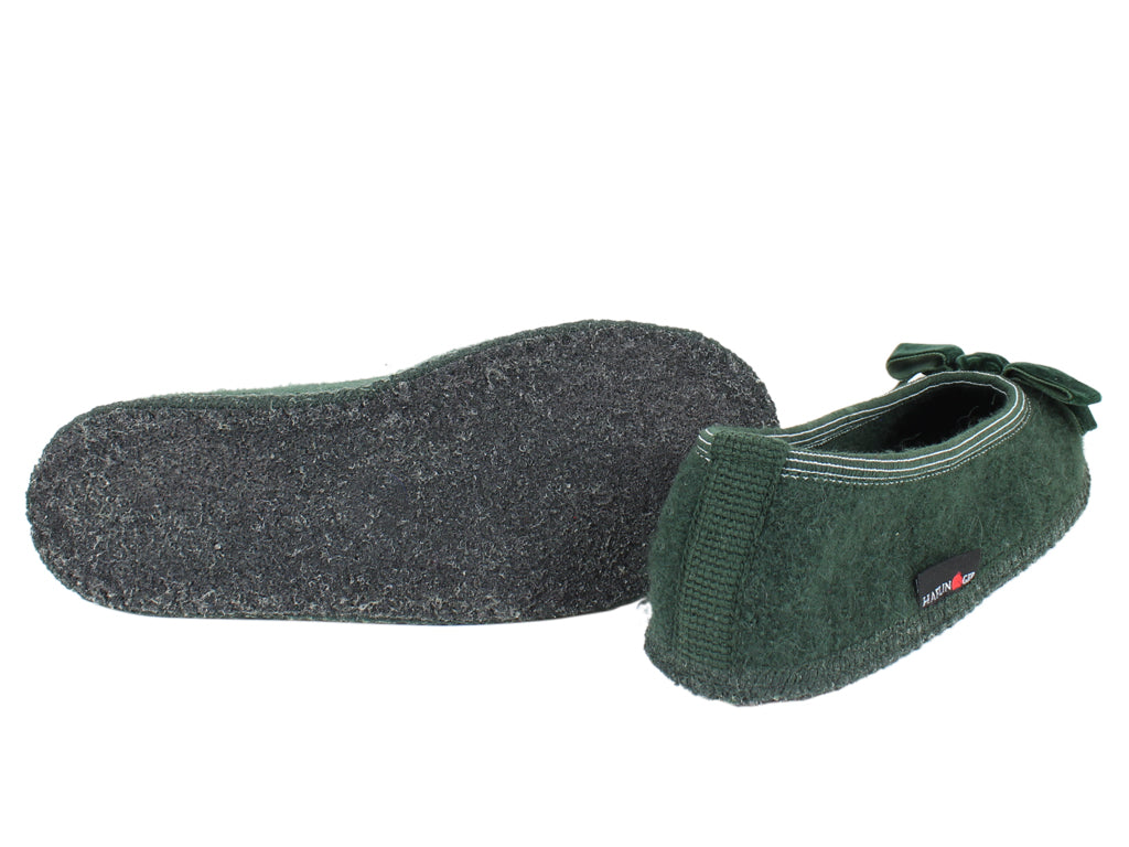 Haflinger Women 's Slippers Fiocco Moss sole view