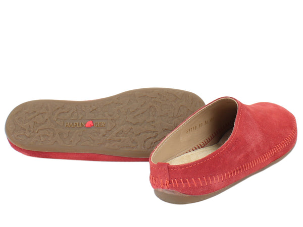Haflinger Leather Slippers Softino Rose Antique sole view