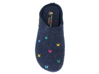 Haflinger Slippers Everest Butterflies Jeans top view