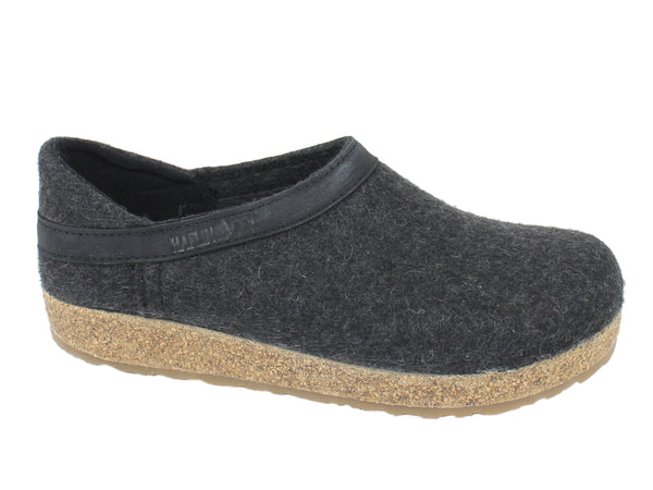 Haflinger Clogs Grizzly Buffalo Graphite side view