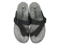 Mephisto Sandals Helen Nubuck Black upper view