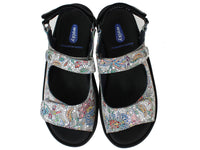 Wolky Women Sandals Rio Mosaic Taupe upper view