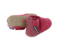 Haflinger Children's slippers Bello Burgundy sole view