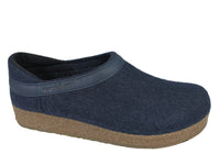 (Second Quality) Haflinger Clogs Grizzly Buffalo Navy