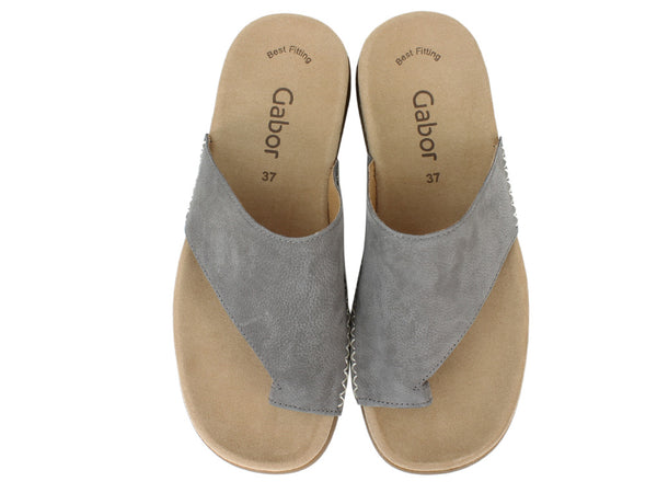 Gabor Sandals Lanzarote 03.700 Fumo Grey upper view