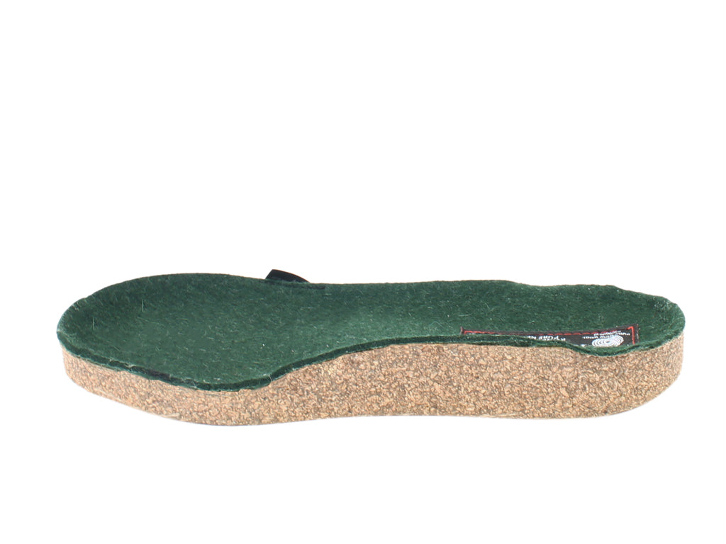 Haflinger Clogs Grizzly Michl Green insoles view