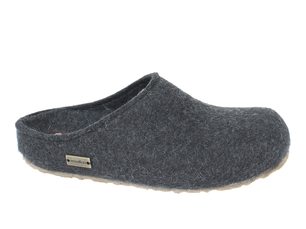 Haflinger Unisex Clogs Grizzly Michl Graphite side view