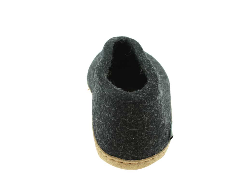 Glerups Closed Slippers Charcoal