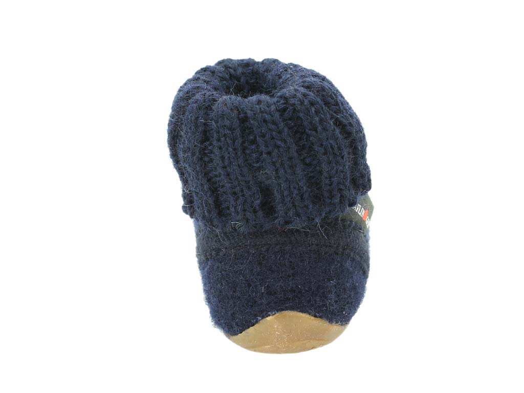 Haflinger Children's slippers Karlo Navy back view