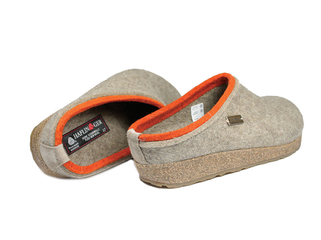 Haflinger Grizzly Kris Felt Clogs Torf