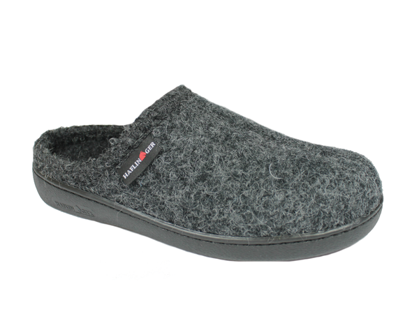 Haflinger Grischa Graphite Wool Slippers