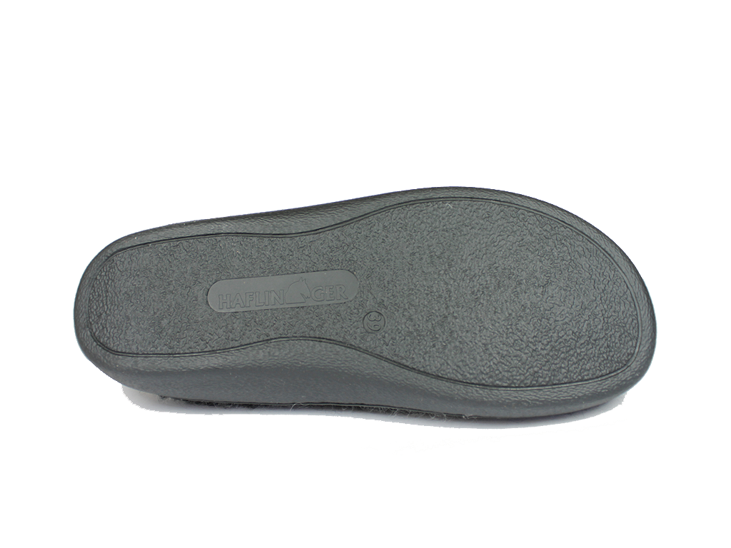 Haflinger Grischa Graphite Wool Slippers