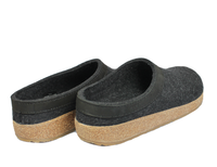 Haflinger Grizzly Torben Felt Clogs Graphite