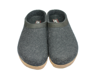 Haflinger Grizzly Torben Felt Clogs Graphite