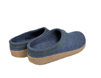 Haflinger Grizzly Torben Felt Clogs Jeans Blue