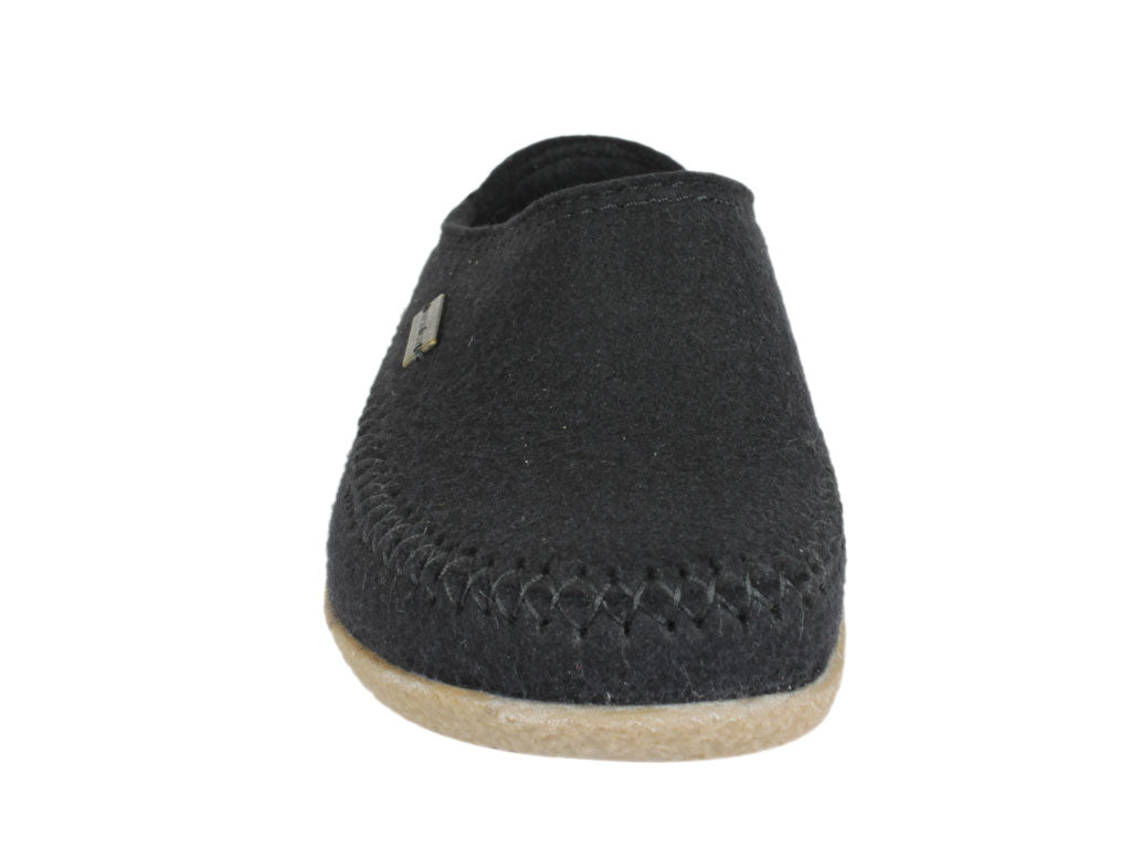 Haflinger Slippers Blizzard Credo Black Unisex Felt Slippers