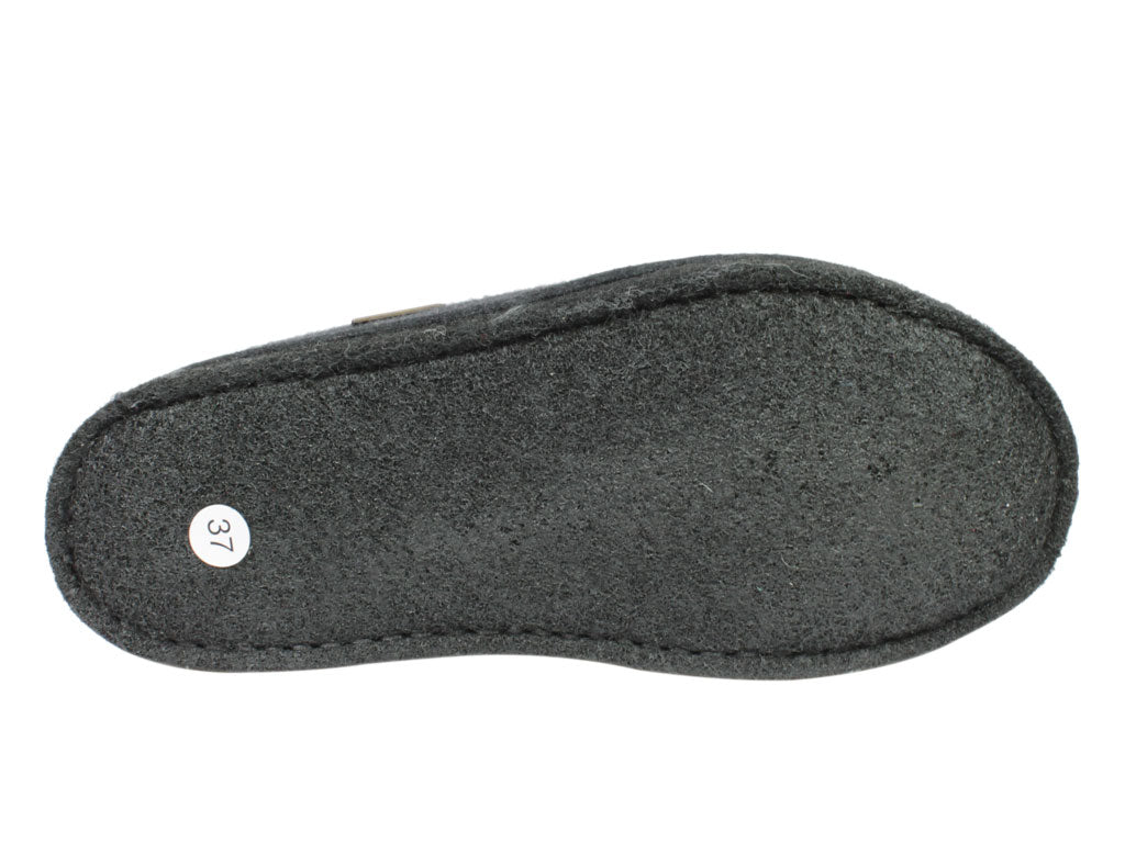 Haflinger pantoffels dames Flair Cucho 313080, grootte:42, kleur:Grijs Haflinger pantoffels dames Flair Cucho 313080, grootte:42, kleur:Grijs