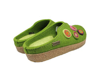 Haflinger Kanon Green Felt Clogs