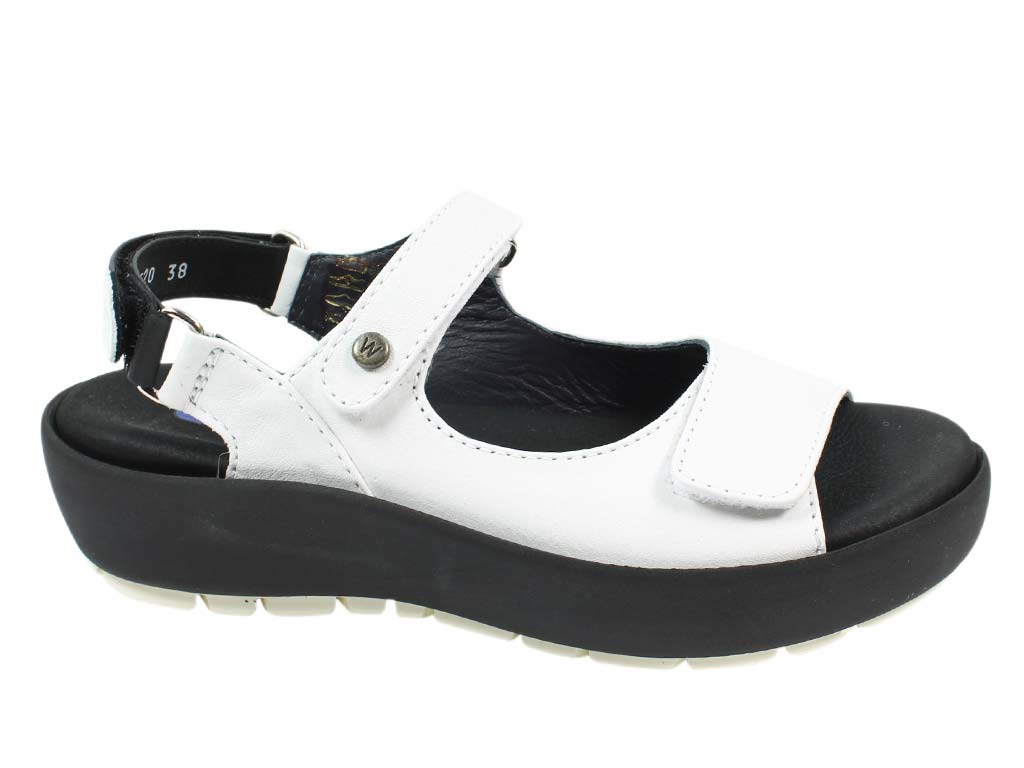 Wolky Women Sandals Rio White side view