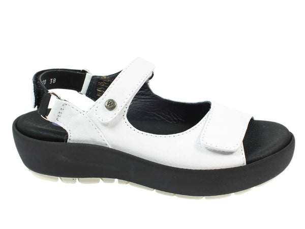 Wolky Women Sandals Rio White side view