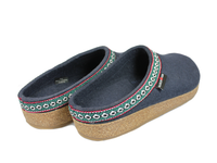 Haflinger Grizzly Classic Felt Clogs Navy