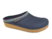 Haflinger Grizzly Classic Felt Clogs Navy